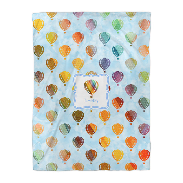 Watercolor Hot Air Balloons Duvet Cover - Twin XL - Front