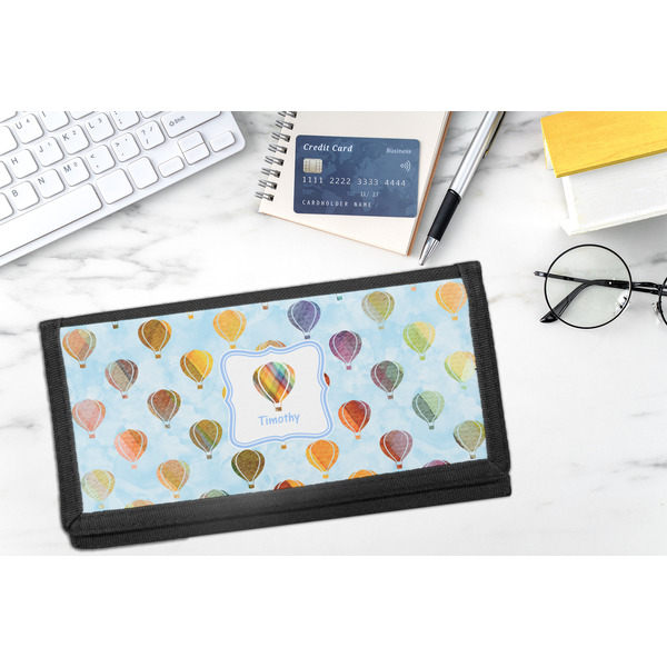 Watercolor Hot Air Balloons DyeTrans Checkbook Cover - LIFESTYLE