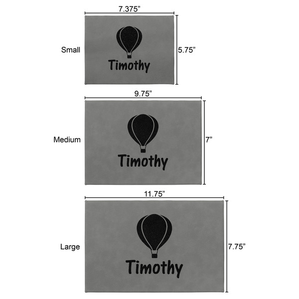 Watercolor Hot Air Balloons Engraved Gift Boxes - All 3 Sizes