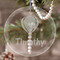 Watercolor Hot Air Balloons Engraved Glass Ornaments - Round-Main Parent