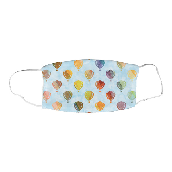 Watercolor Hot Air Balloons Fabric Face Mask