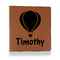 Watercolor Hot Air Balloons Leather Binder - 1" - Rawhide (Personalized)