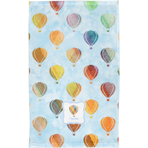 Watercolor Hot Air Balloons Finger Tip Towel - Full View