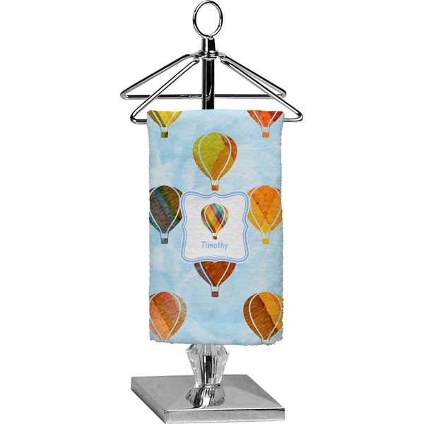 Custom Watercolor Hot Air Balloons Finger Tip Towel - Full Print (Personalized)