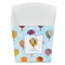 Watercolor Hot Air Balloons French Fry Favor Box - Front View