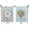 Watercolor Hot Air Balloons Garden Flag - Double Sided Front and Back