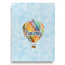 Watercolor Hot Air Balloons Garden Flags - Large - Double Sided - BACK