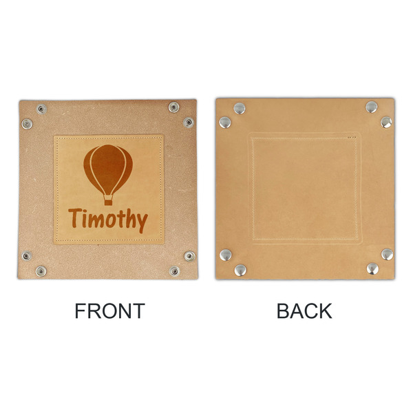 Watercolor Hot Air Balloons Genuine Leather Valet Trays - APPROVAL