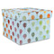Watercolor Hot Air Balloons Gift Boxes with Lid - Canvas Wrapped - XX-Large - Front/Main
