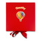 Watercolor Hot Air Balloons Gift Boxes with Magnetic Lid - Red - Approval