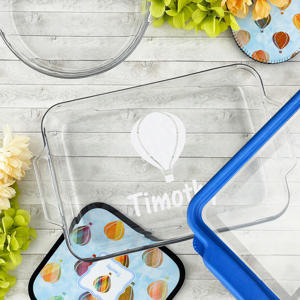 Watercolor Hot Air Balloons Glass Baking Dish - LIFESTYLE (13x9)