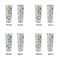 Watercolor Hot Air Balloons Glass Shot Glass - 2 oz - Set of 4 - APPROVAL