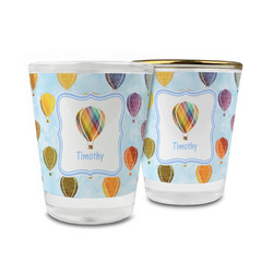 Watercolor Hot Air Balloons Glass Shot Glass - 1.5 oz (Personalized)