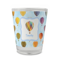Watercolor Hot Air Balloons Glass Shot Glass - 1.5 oz - Single (Personalized)