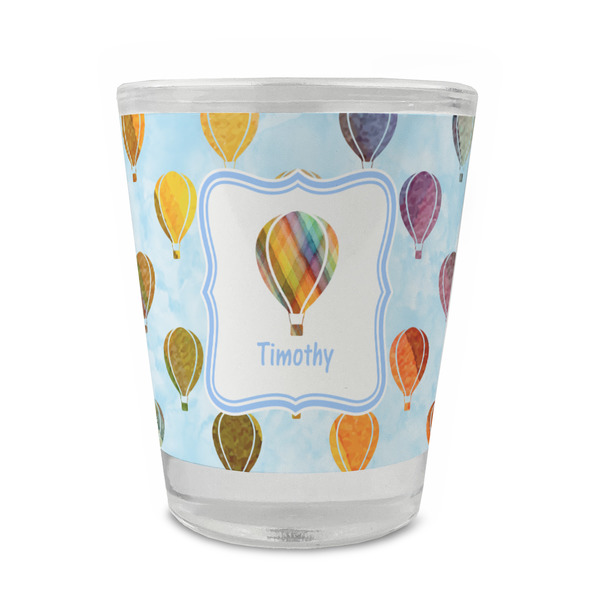 Custom Watercolor Hot Air Balloons Glass Shot Glass - 1.5 oz - Set of 4 (Personalized)