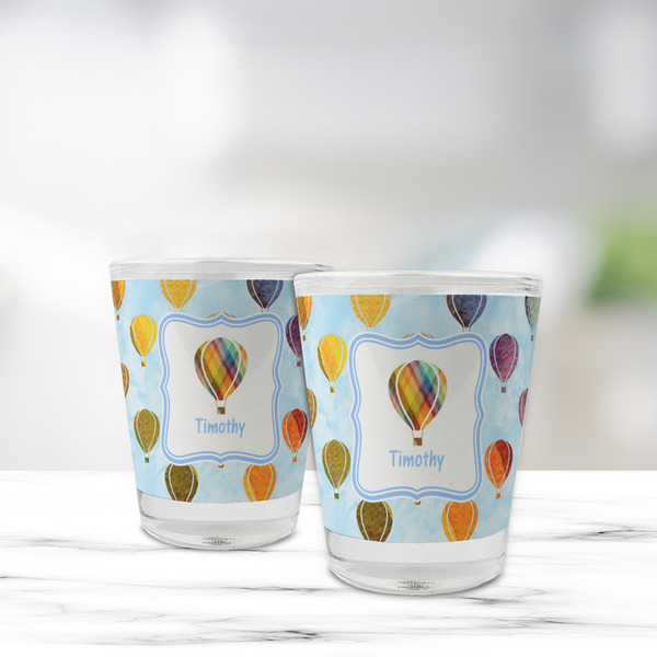 Watercolor Hot Air Balloons Glass Shot Glass - Standard - LIFESTYLE
