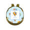 Watercolor Hot Air Balloons Golf Ball Marker - Hat Clip - Gold