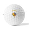 Watercolor Hot Air Balloons Golf Balls - Titleist - Set of 3 - FRONT