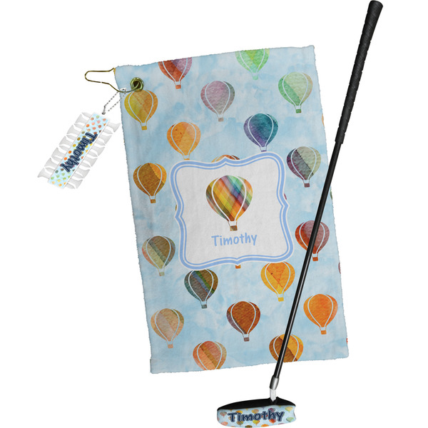 Watercolor Hot Air Balloons Golf Gift Kit (Full Print)