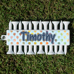 Watercolor Hot Air Balloons Golf Tees & Ball Markers Set (Personalized)