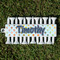 Watercolor Hot Air Balloons Golf Tees & Ball Markers Set - Front