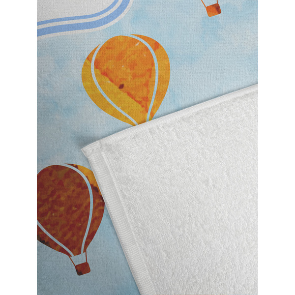 Watercolor Hot Air Balloons Golf Towel - Detail