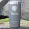Watercolor Hot Air Balloons 20 oz Stainless Steel Tumbler - Grey - Double Sided (Personalized)
