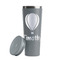 Watercolor Hot Air Balloons Grey RTIC Everyday Tumbler - 28 oz. - Lid Off