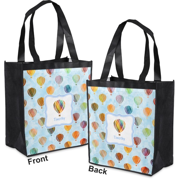 Watercolor Hot Air Balloons Grocery Bag - Apvl