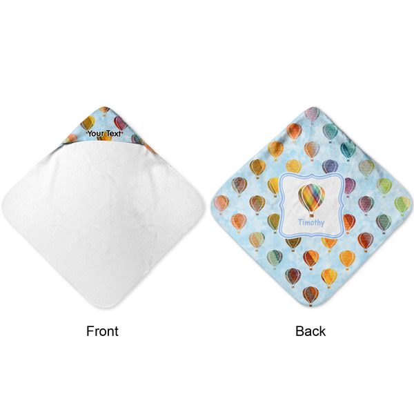 Watercolor Hot Air Balloons Hooded Baby Towel- Approval