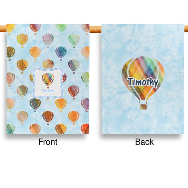 Watercolor Hot Air Balloons House Flags - Double Sided - APPROVAL