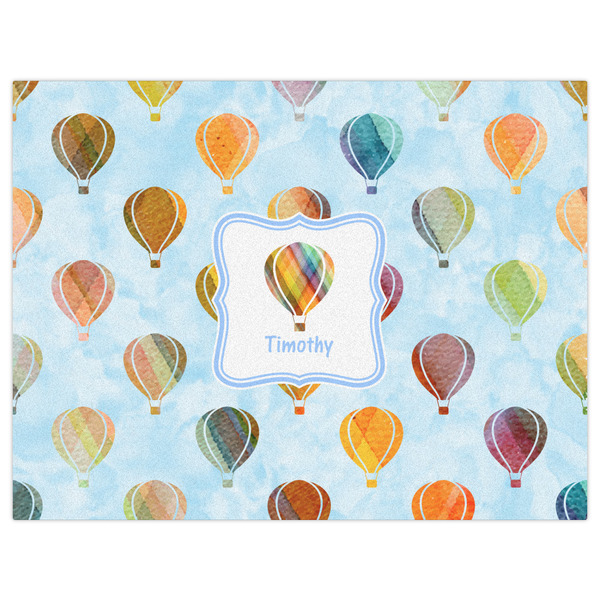 Watercolor Hot Air Balloons Indoor / Outdoor Rug - 6'x8' - Front Flat
