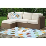 Watercolor Hot Air Balloons Indoor / Outdoor Rug - Custom Size w/ Name or Text