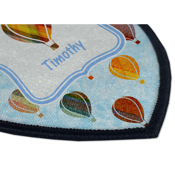 Watercolor Hot Air Balloons Iron on Shield 3 Detail