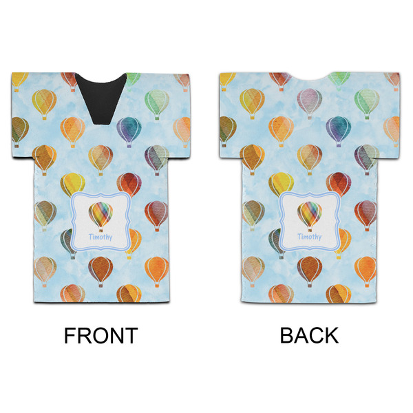 Watercolor Hot Air Balloons Jersey Bottle Cooler - APPROVAL