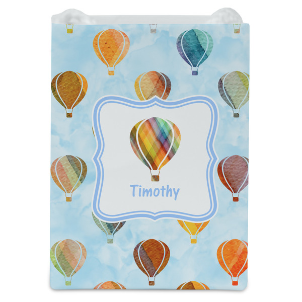 Watercolor Hot Air Balloons Jewelry Gift Bag - Matte - Front