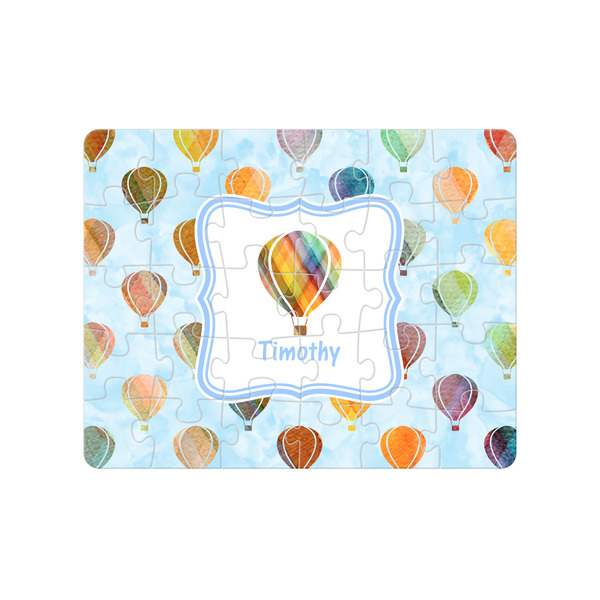 Custom Watercolor Hot Air Balloons Jigsaw Puzzles (Personalized)