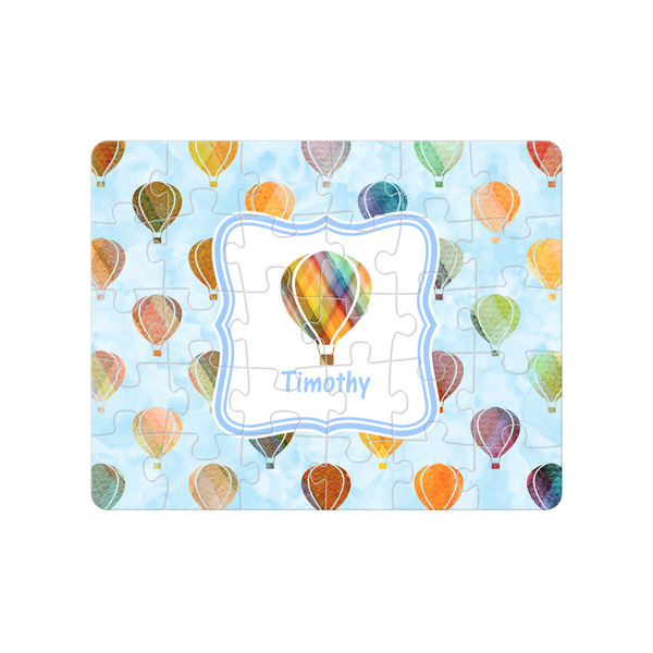 Custom Watercolor Hot Air Balloons 30 pc Jigsaw Puzzle (Personalized)