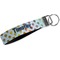 Watercolor Hot Air Balloons Wristlet Webbing Keychain Fob (Personalized)