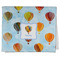 Watercolor Hot Air Balloons Kitchen Towel - Poly Cotton - Folded Half