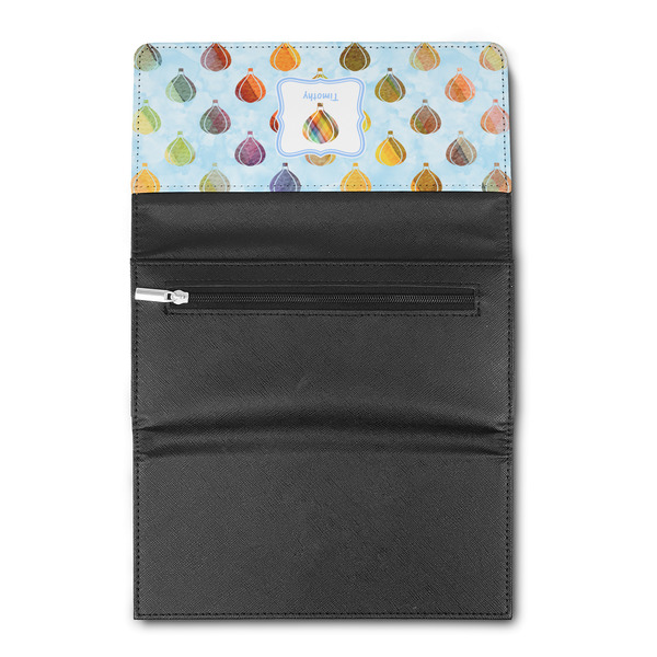 Watercolor Hot Air Balloons Ladies Wallet (Open)