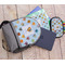 Watercolor Hot Air Balloons Large Backpack - Gray - With Stuff
