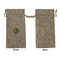 Watercolor Hot Air Balloons Large Burlap Gift Bags - Front Approval
