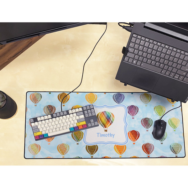 Watercolor Hot Air Balloons Large Gaming Mats - LIFESTYLE
