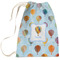 Watercolor Hot Air Balloons Large Laundry Bag - Front View