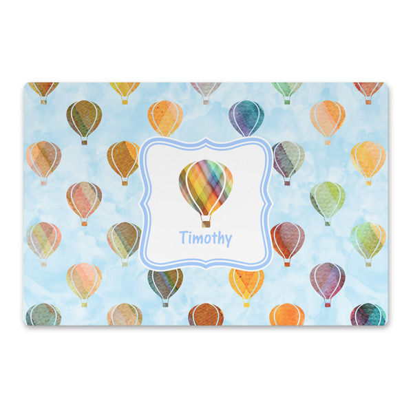 Custom Watercolor Hot Air Balloons Large Rectangle Car Magnet (Personalized)