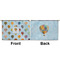 Watercolor Hot Air Balloons Large Zipper Pouch Approval (Front and Back)