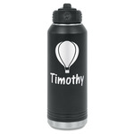 Watercolor Hot Air Balloons Water Bottles - Laser Engraved - Front & Back (Personalized)