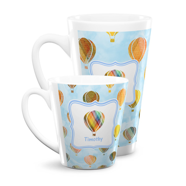 Watercolor Hot Air Balloons Latte Mugs Main