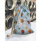 Watercolor Hot Air Balloons Laundry Bag in Laundromat